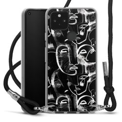 Carry Case Transparent Fabric black/silver