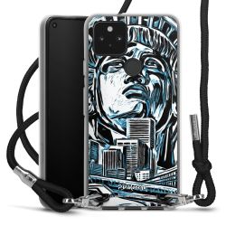 Carry Case Transparent Fabric black/silver