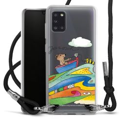 New Carry Case Transparent Stoff schwarz/silber