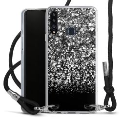 Carry Case Transparent Fabric black/silver