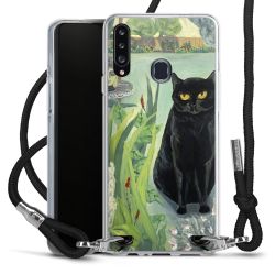 New Carry Case Transparent Stoff schwarz/silber