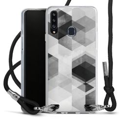 Carry Case Transparent Fabric black/silver