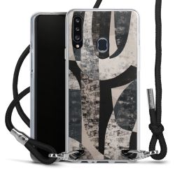 Carry Case Transparent Fabric black/silver