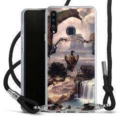 Carry Case Transparent Fabric black/silver