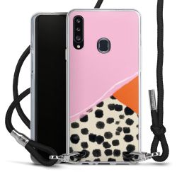 New Carry Case Transparent Stoff schwarz/silber