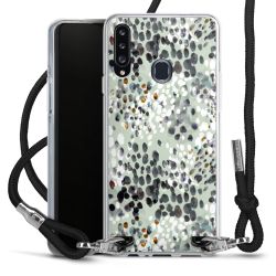 New Carry Case Transparent Stoff schwarz/silber