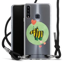 New Carry Case Transparent Stoff schwarz/silber