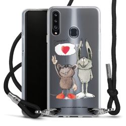 New Carry Case Transparent Stoff schwarz/silber