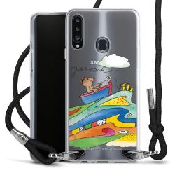 New Carry Case Transparent Stoff schwarz/silber