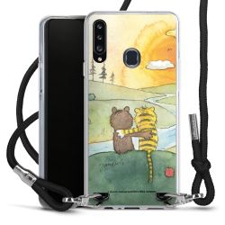 New Carry Case Transparent Stoff schwarz/silber