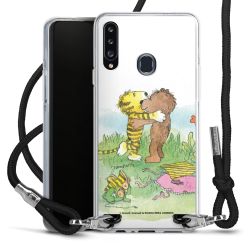 New Carry Case Transparent Stoff schwarz/silber