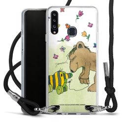 New Carry Case Transparent Stoff schwarz/silber