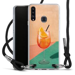 New Carry Case Transparent Stoff schwarz/silber