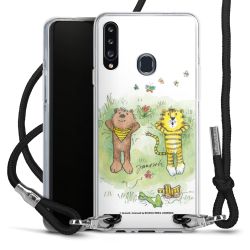 New Carry Case Transparent Stoff schwarz/silber