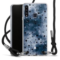 New Carry Case Transparent Stoff schwarz/silber