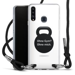 New Carry Case Transparent Stoff schwarz/silber