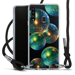 New Carry Case Transparent Stoff schwarz/silber