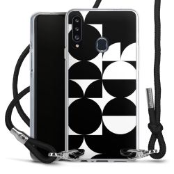 New Carry Case Transparent Stoff schwarz/silber