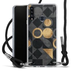 New Carry Case Transparent Stoff schwarz/silber