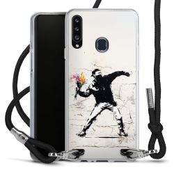 New Carry Case Transparent Stoff schwarz/silber