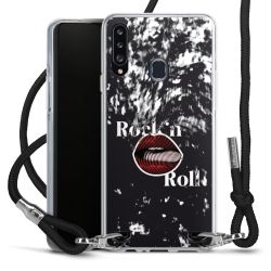 New Carry Case Transparent Stoff schwarz/silber