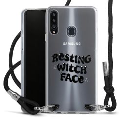 New Carry Case Transparent Stoff schwarz/silber