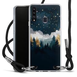 New Carry Case Transparent Stoff schwarz/silber