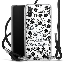 Carry Case Transparent Fabric black/silver