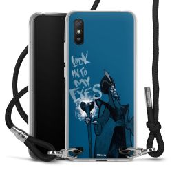 New Carry Case Transparent Stoff schwarz/silber