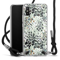 New Carry Case Transparent Stoff schwarz/silber