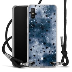 New Carry Case Transparent Stoff schwarz/silber