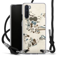 Carry Case Transparent Fabric black/silver