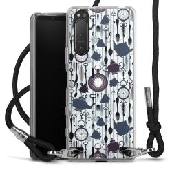 Carry Case Transparent Fabric black/silver