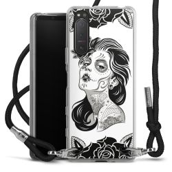 Carry Case Transparent Fabric black/silver