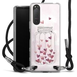 Carry Case Transparent Fabric black/silver