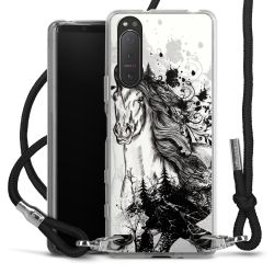 Carry Case Transparent Fabric black/silver