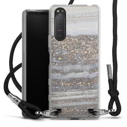 Carry Case Transparent Fabric black/silver