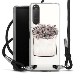 Carry Case Transparent Fabric black/silver