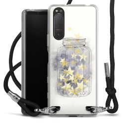 Carry Case Transparent Fabric black/silver