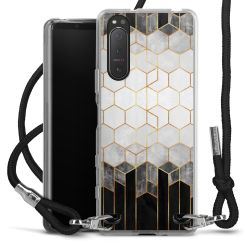 Carry Case Transparent Fabric black/silver