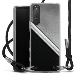 Carry Case Transparent Fabric black/silver