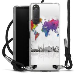 Carry Case Transparent Fabric black/silver