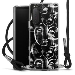 Carry Case Transparent Fabric black/silver