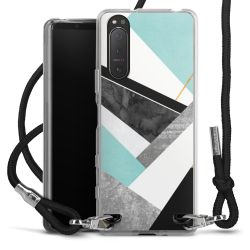 Carry Case Transparent Fabric black/silver