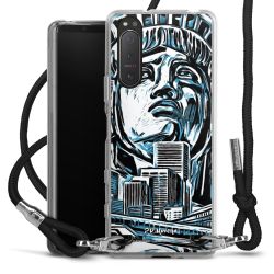 Carry Case Transparent Fabric black/silver