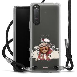 New Carry Case Transparent Stoff schwarz/silber