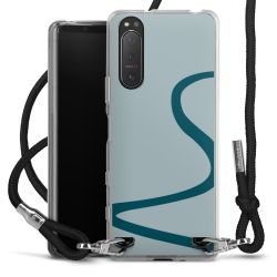 New Carry Case Transparent Stoff schwarz/silber