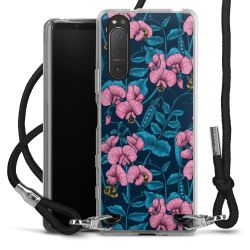 New Carry Case Transparent Stoff schwarz/silber