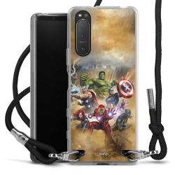 New Carry Case Transparent Stoff schwarz/silber