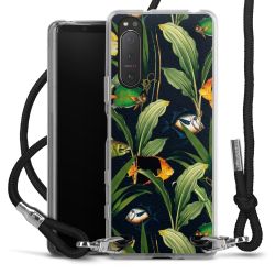 New Carry Case Transparent Stoff schwarz/silber